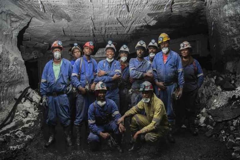 Coal miners in South Africa