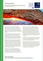 Achieving net zero cover
