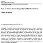 Can we reduce income equality