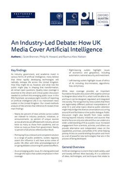 How UK Media Cover Artificial Intelligence Cover