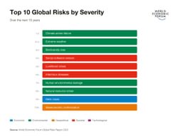 Top global risks by severity GRR22