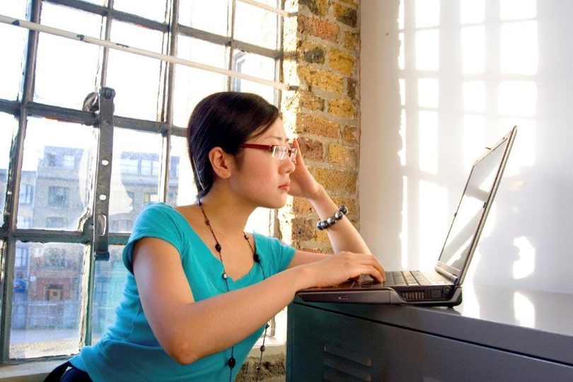 Woman Reading the News